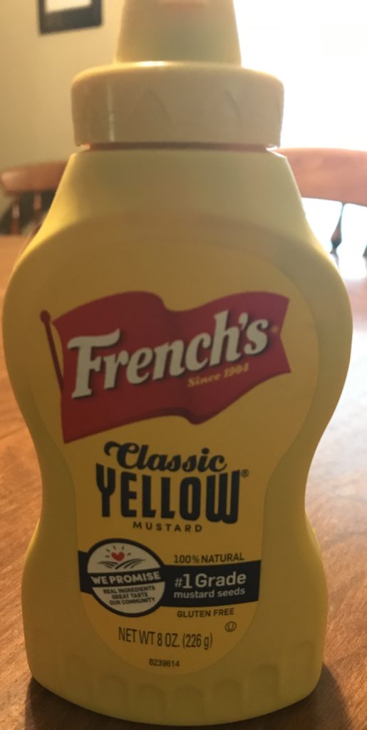 A picture of French's mustard bottle.