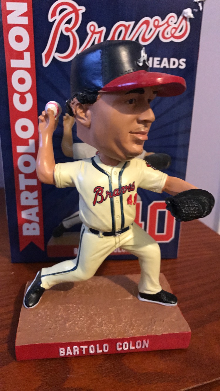 A picture of the Braves Bartolo Bobblehead.