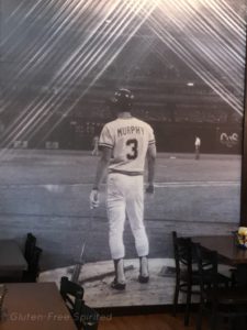 A picture of the Dale Murphy mural at Murph's.