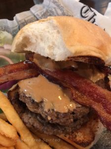 A pic of the Peanut Butter Burger at Murph's.