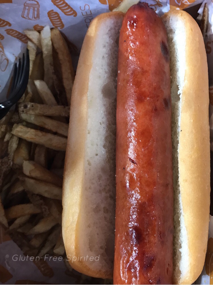 A picture of a hot dog and french fries from SunTrust Park.