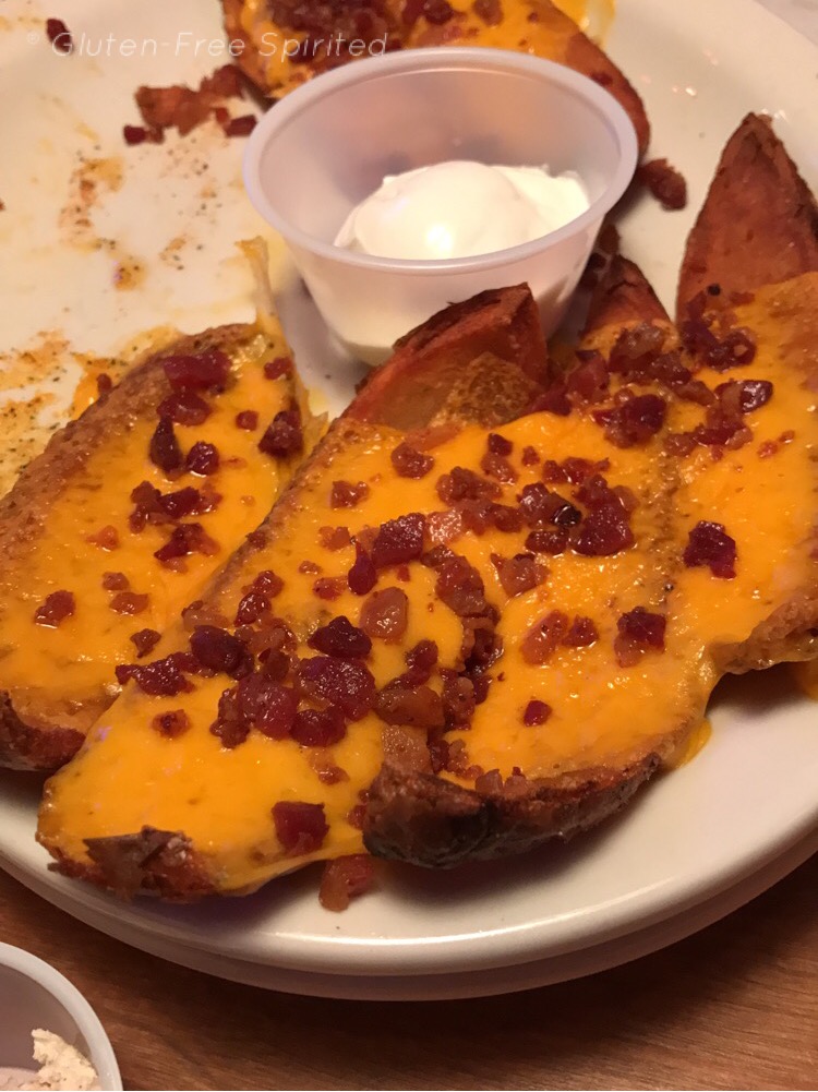 A picture of potato skins from Texas Roadhouse