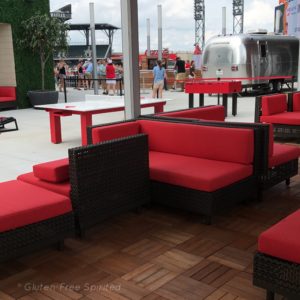 A picture of the XFinity Rooftop cabana at SunTrust Park.