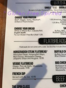 Kickstand has several gluten-free items.