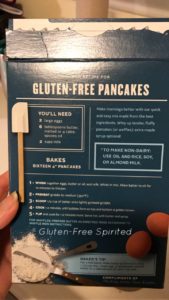 An image of King Arthur Pancake Mix instructions