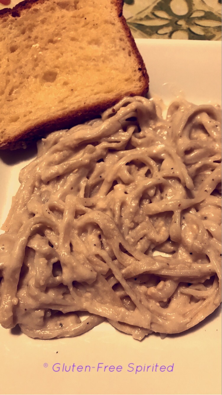 Gluten-, Soy-, & Dairy-Free Fettuccine Alfredo