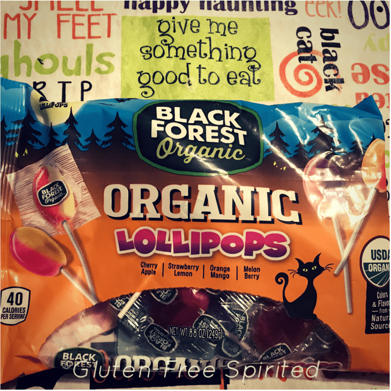 Gluten-free, soy-free, dairy-free, organic lollipops