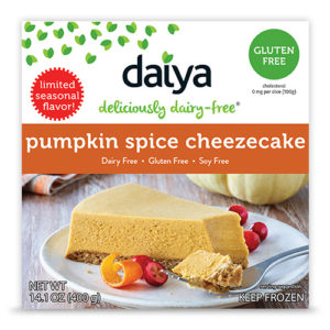 Daiya Pumpkin Spice Cheezecake is allergen-free.