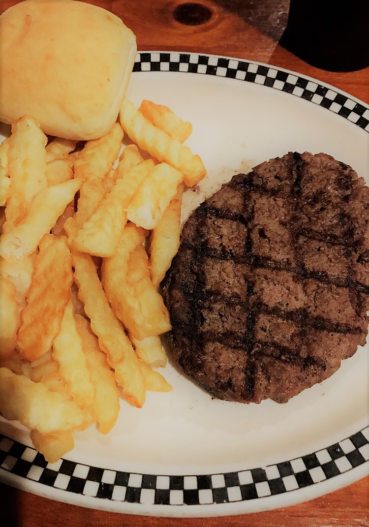 Hamburger steak & fries