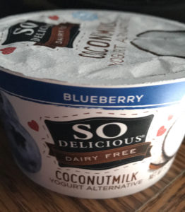 So Delicious Blueberry yogurt alternative