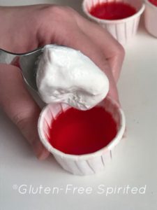 Strawberry Jell-O and CocoWhip