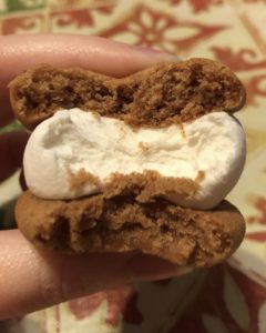 Snickerdoodle cookies with marshmallow in the middle