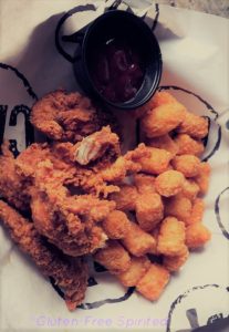 Chicken Tender and tater tots