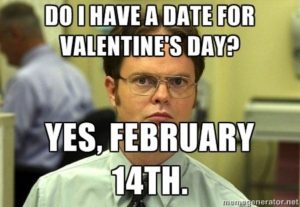 Dwight Valentine's Day meme