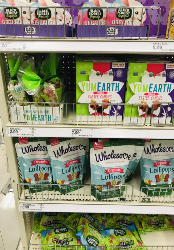 Easter candy display at Target