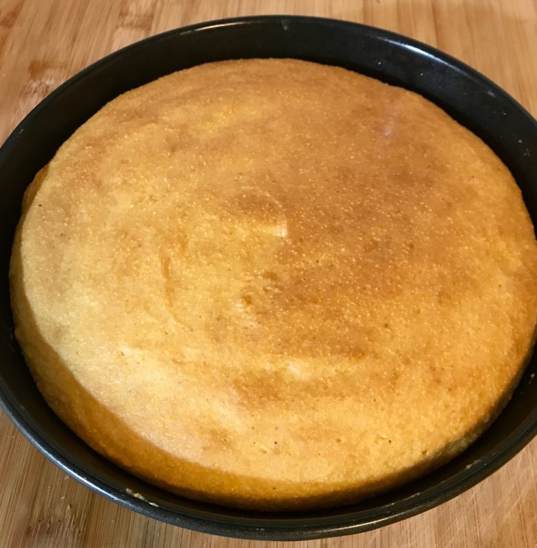 Golden brown cornbread