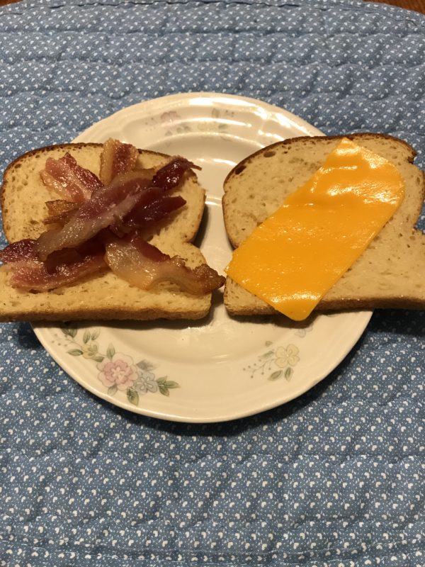 Bacon & Cheese sandwich