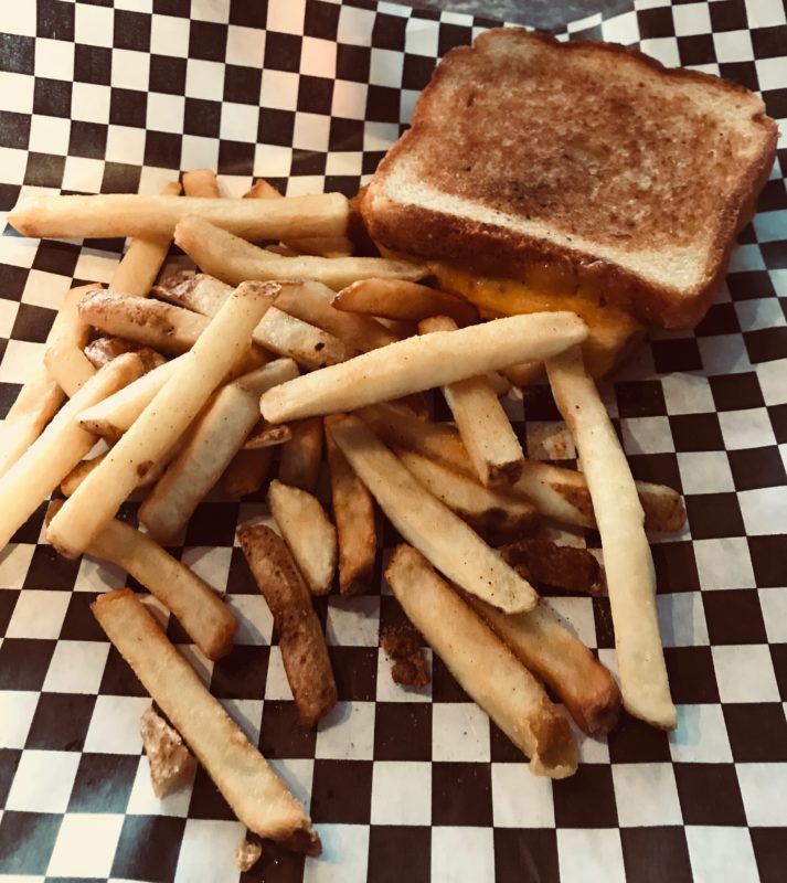 Grilled cheese and fries