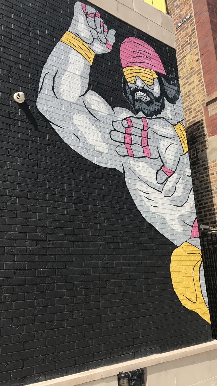 Macho Man mural