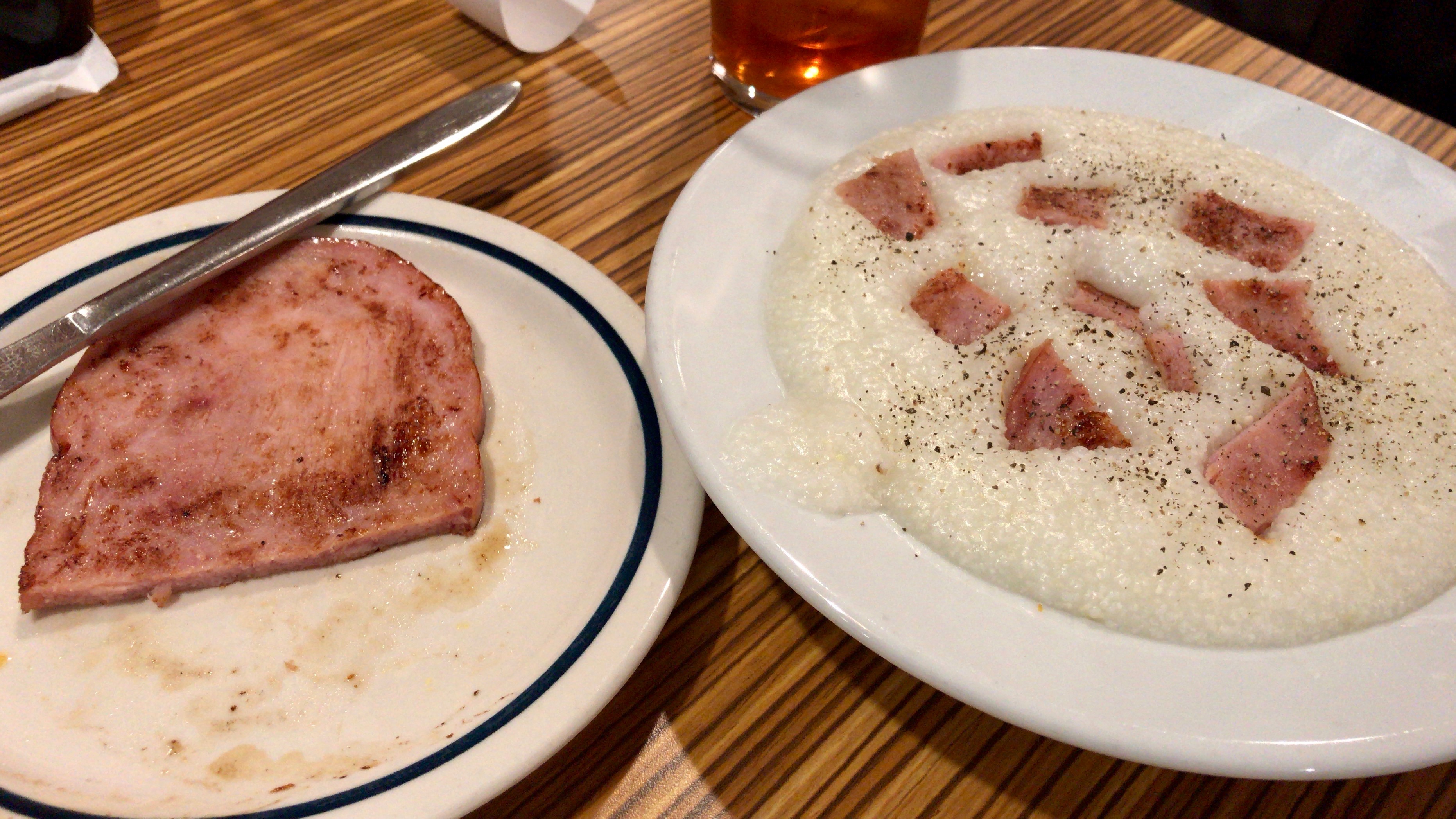 IHOP ham & grits