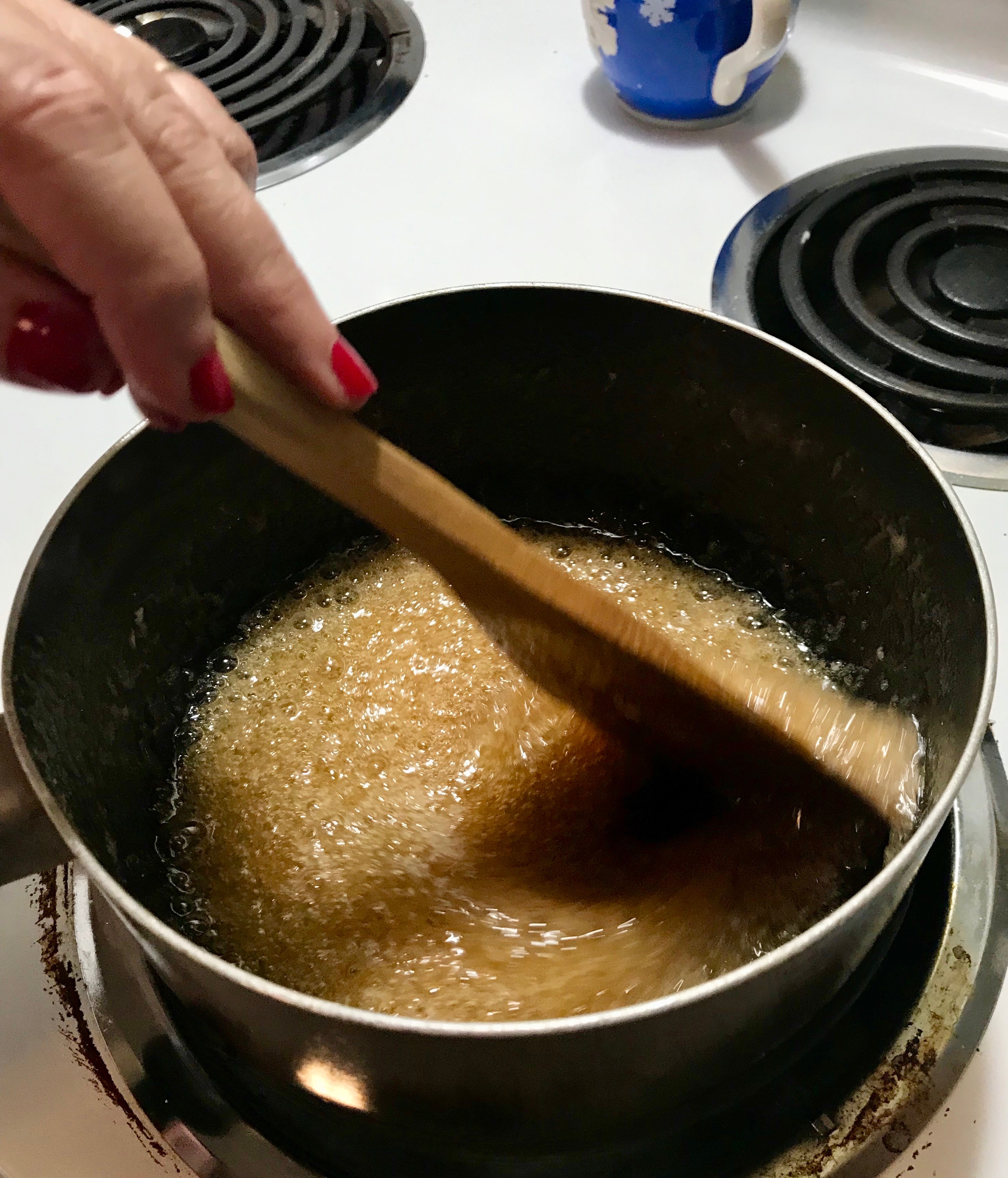 Melted Rice Krispies and butter