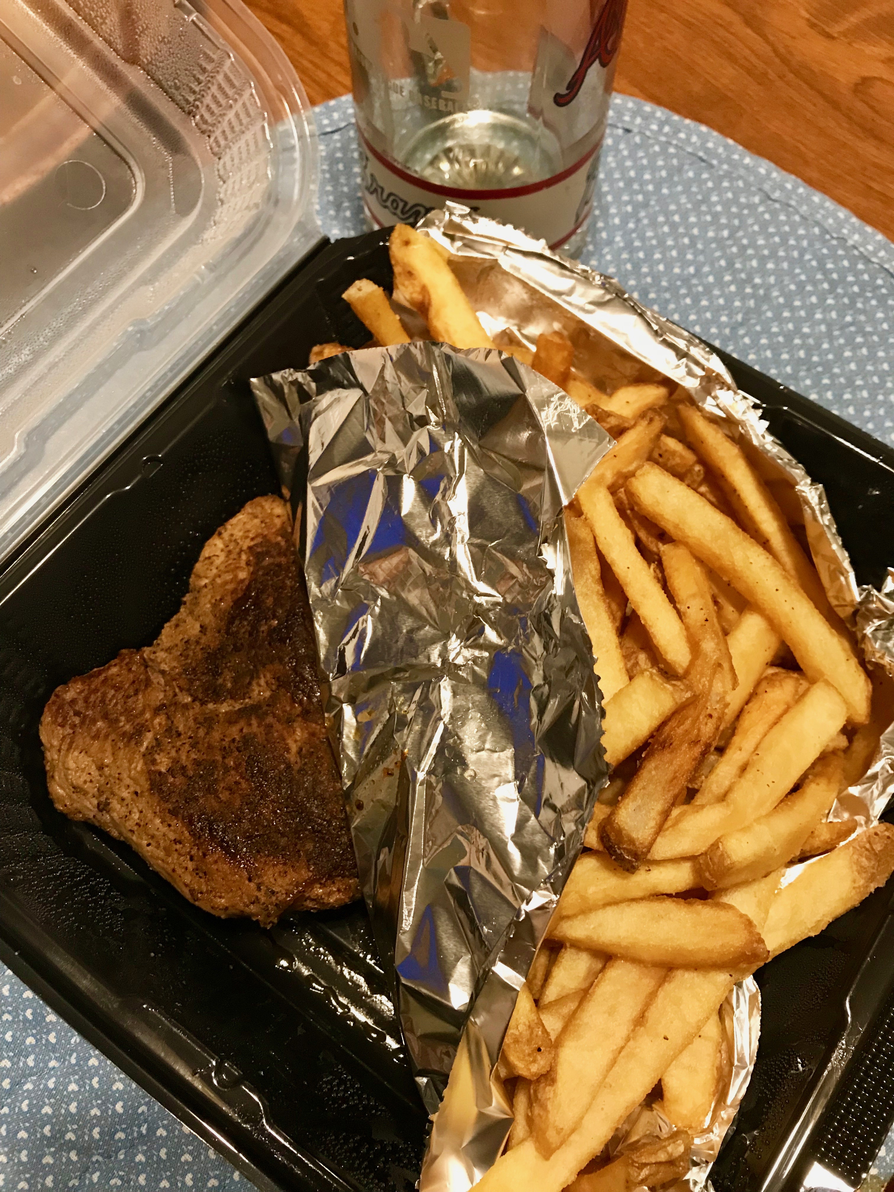 Outback steak and fries