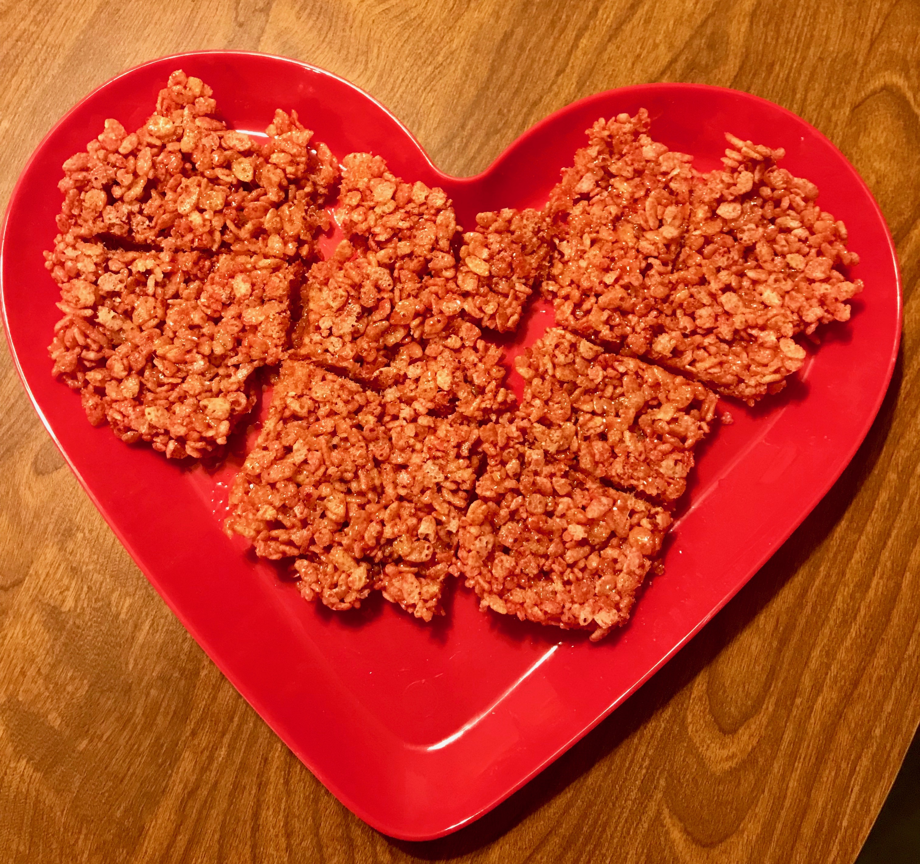 Rice Krispies cut into squares