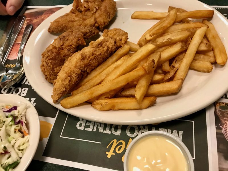 Chicken Tenders and fries 