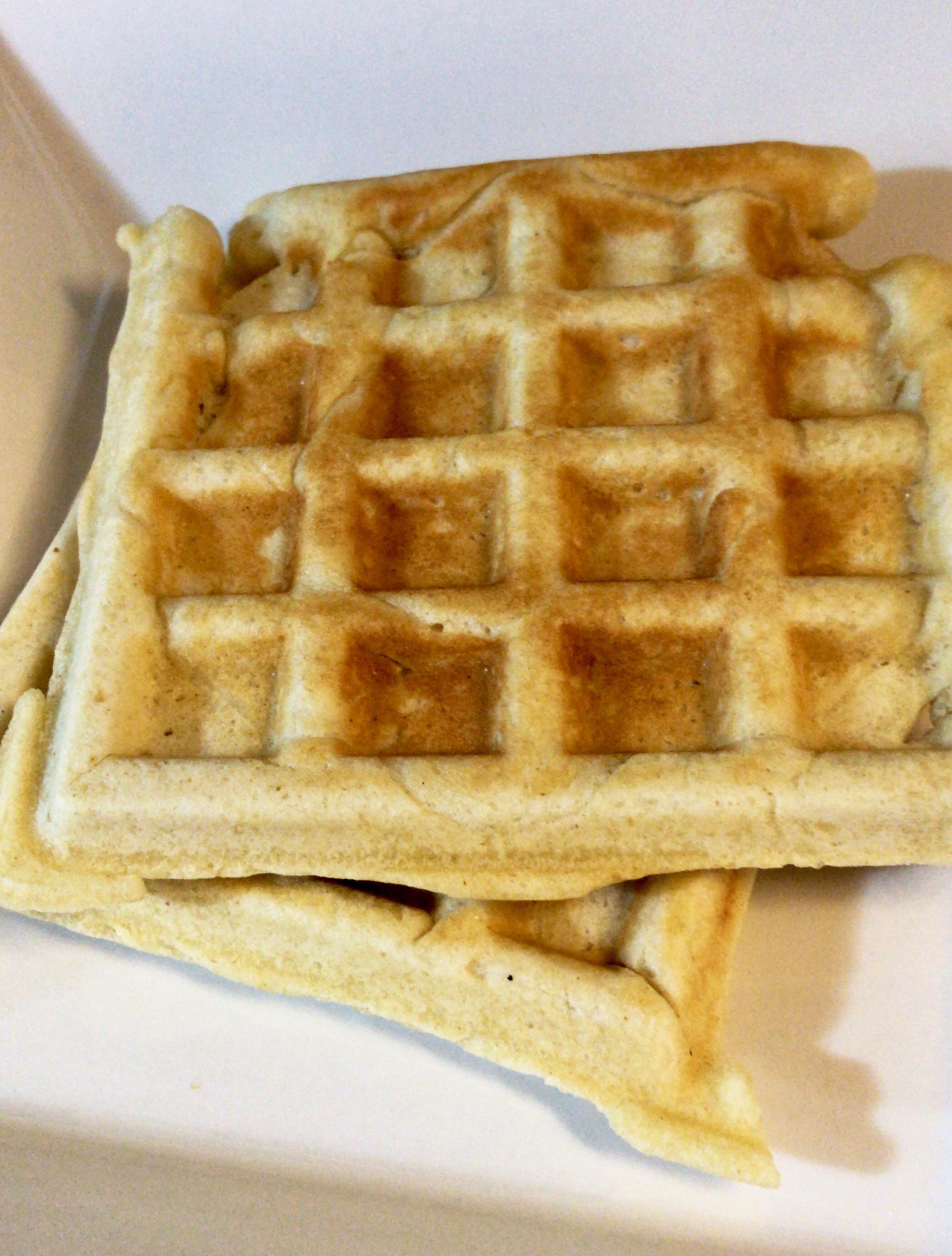 Waffles on a plate