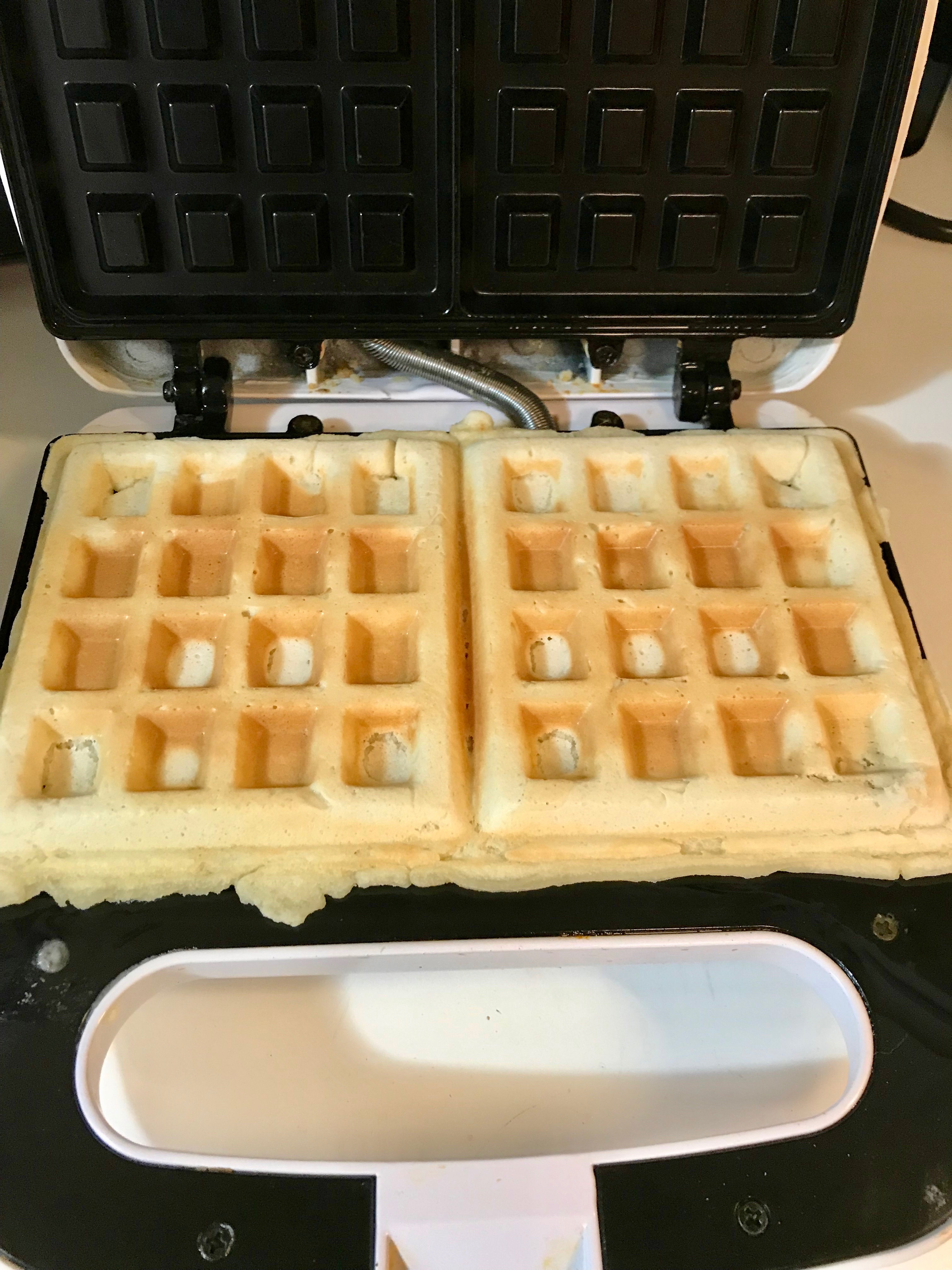 Waffles on waffle maker