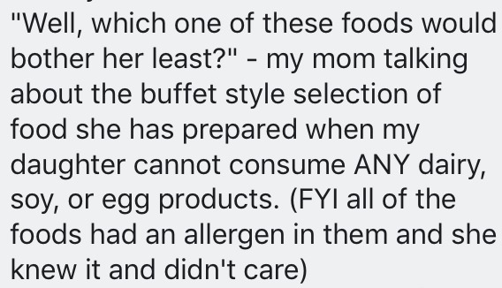 FB comment about food sensitivity myths