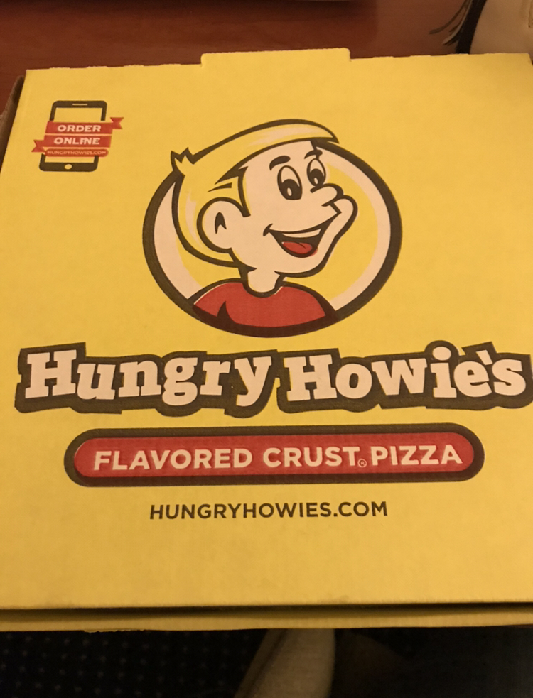 Hungry Howie's pizza box