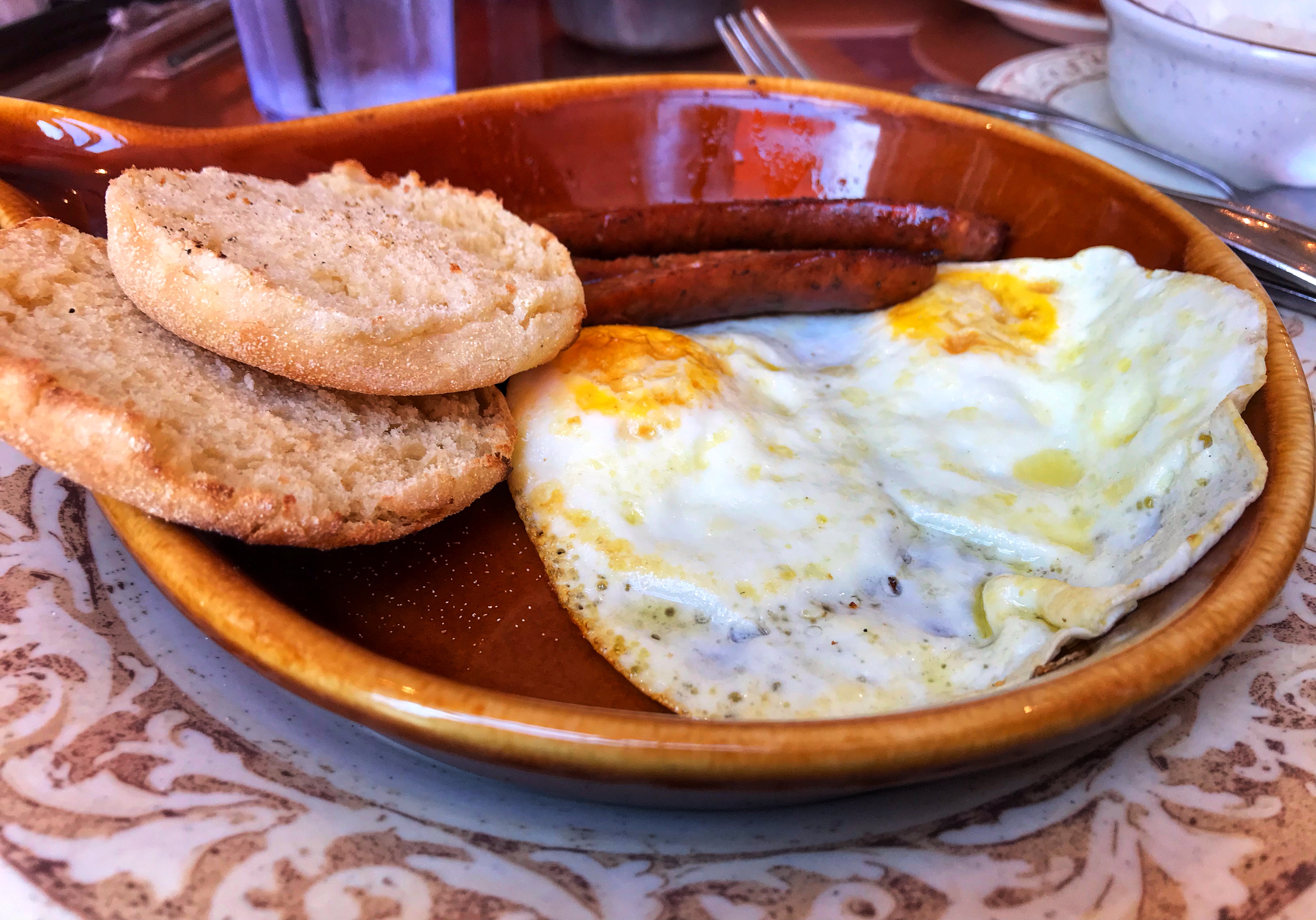 Eggs and English muffin