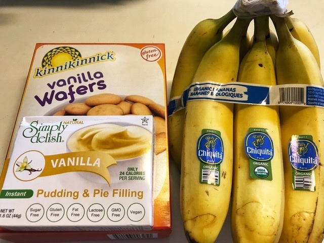 Banana pudding ingredients